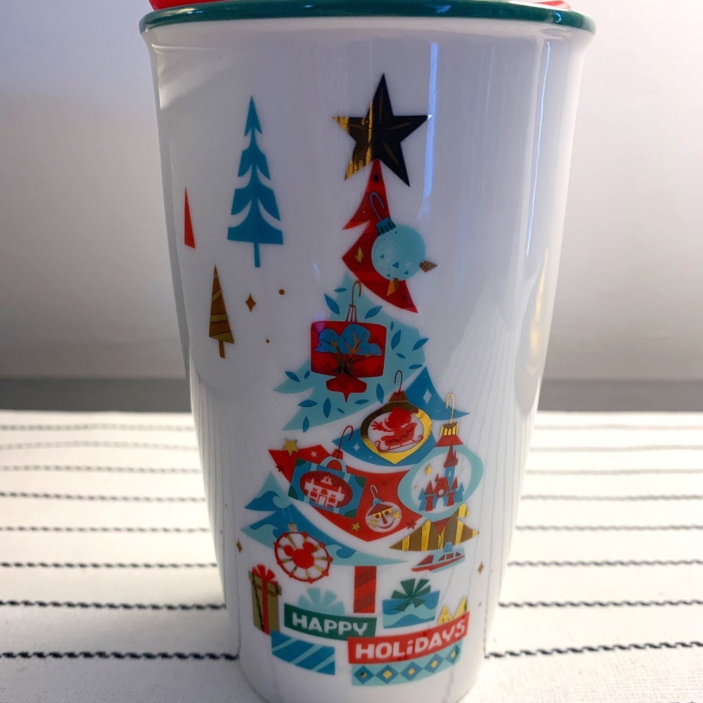 Disney Parks Happy Holiday 2019 Collectible Ceramic 12 oz Tumbler